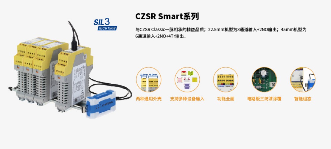 上海辰竹 CZ3035  一进二出 模拟量输入隔离器